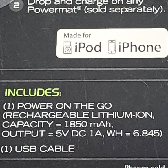 Duracell PowerMat Power on the Go Rechargeable Lithium Ion Capacity w/USB Cable - Picture 9 of 16